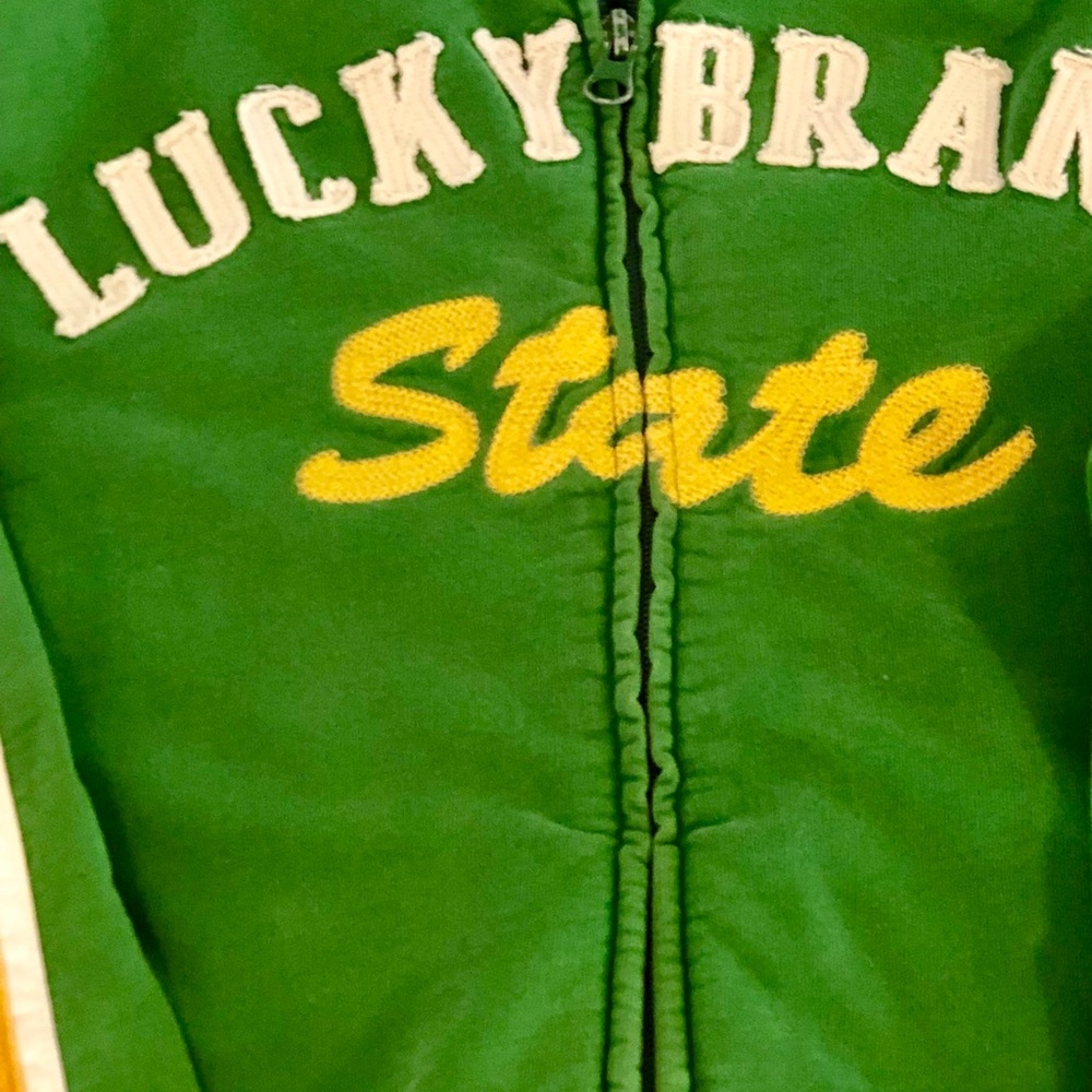Lucky Brand Hoodie Full ZIP Jacket State Large - Picture 2 of 7